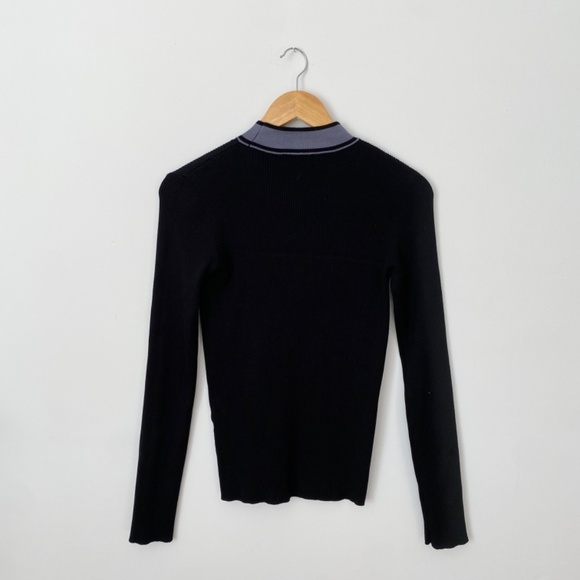 SOLD-Calvin Klein ribbed mock neck - Picture 4 of 4